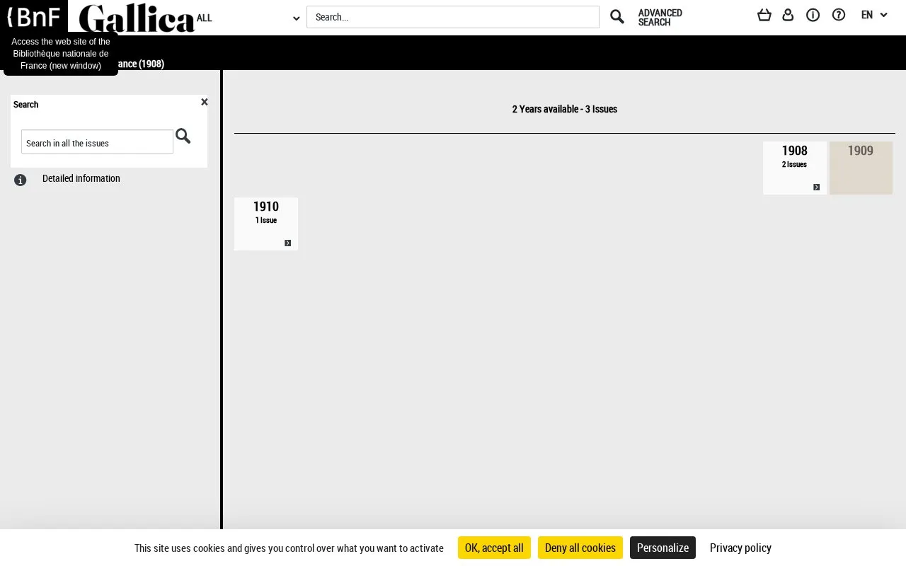 Bulletin des musées de France homepage screenshot