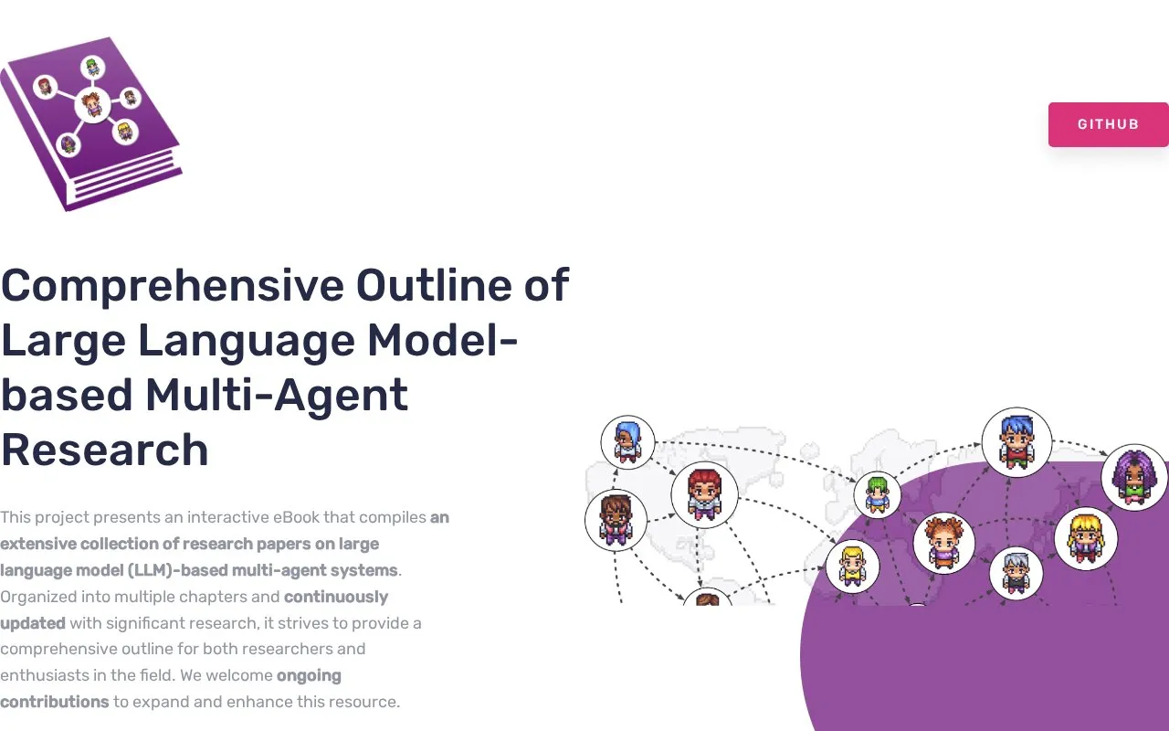 Multi-Agent Research Outline homepage screenshot