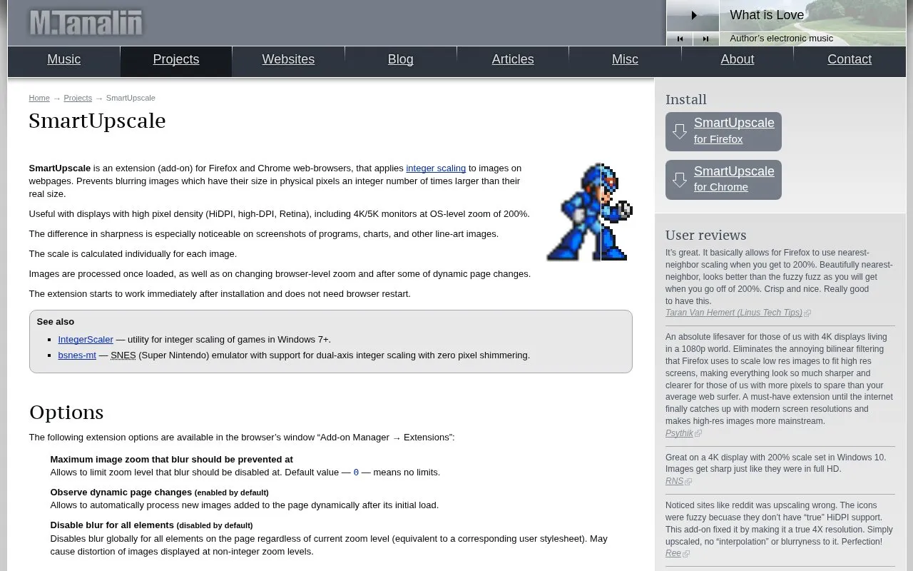 Smart Upscale homepage screenshot