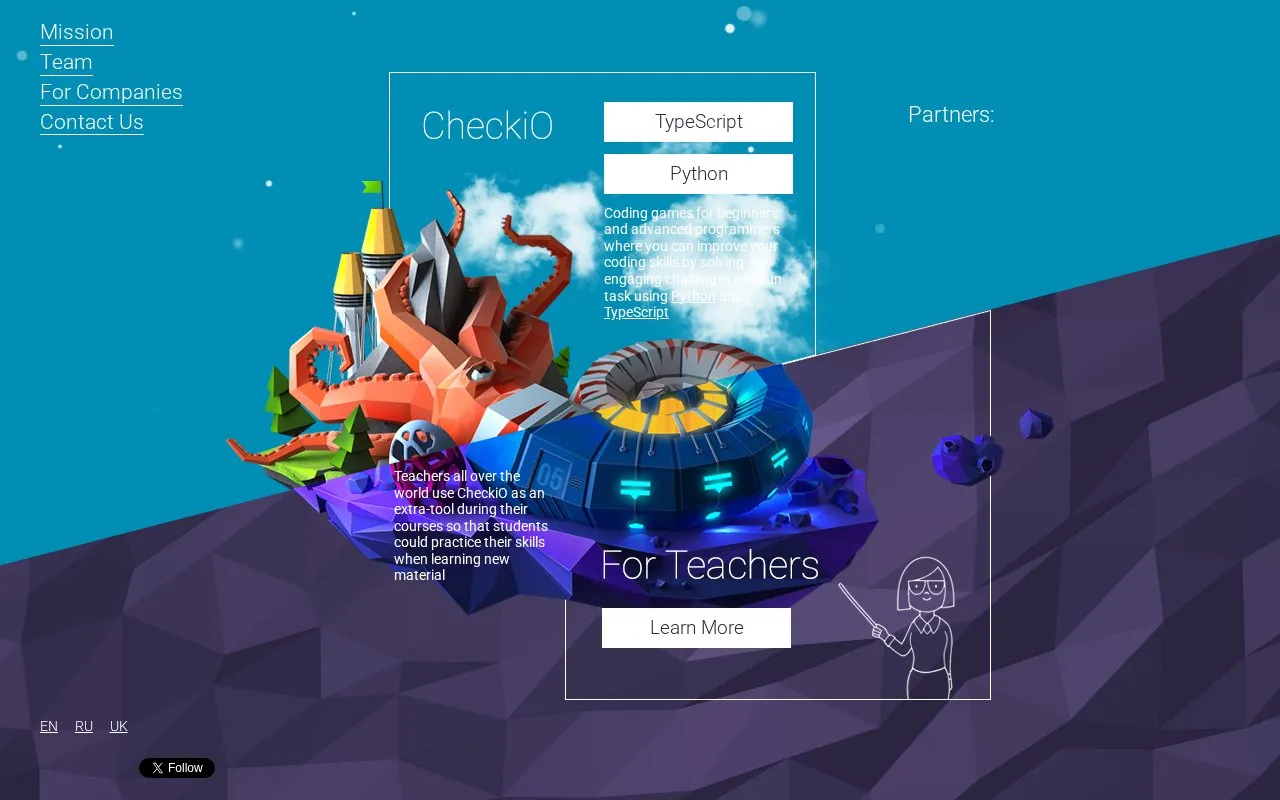 Checki0 homepage screenshot