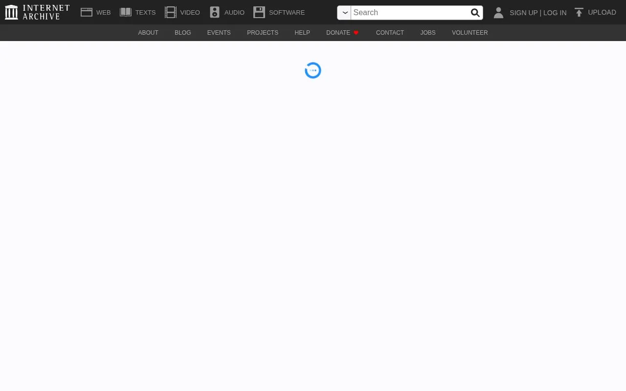 Internet Archive homepage screenshot