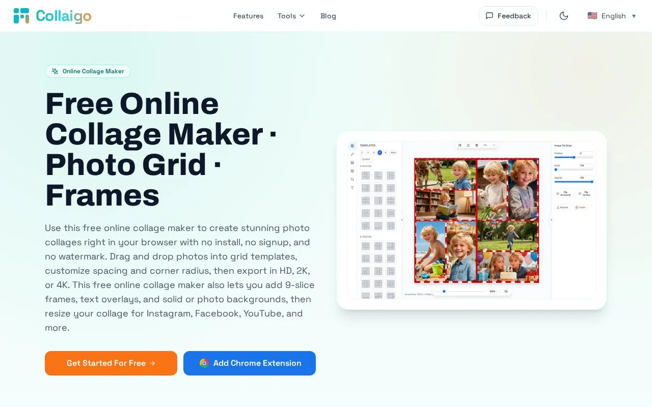 Collaigo homepage screenshot