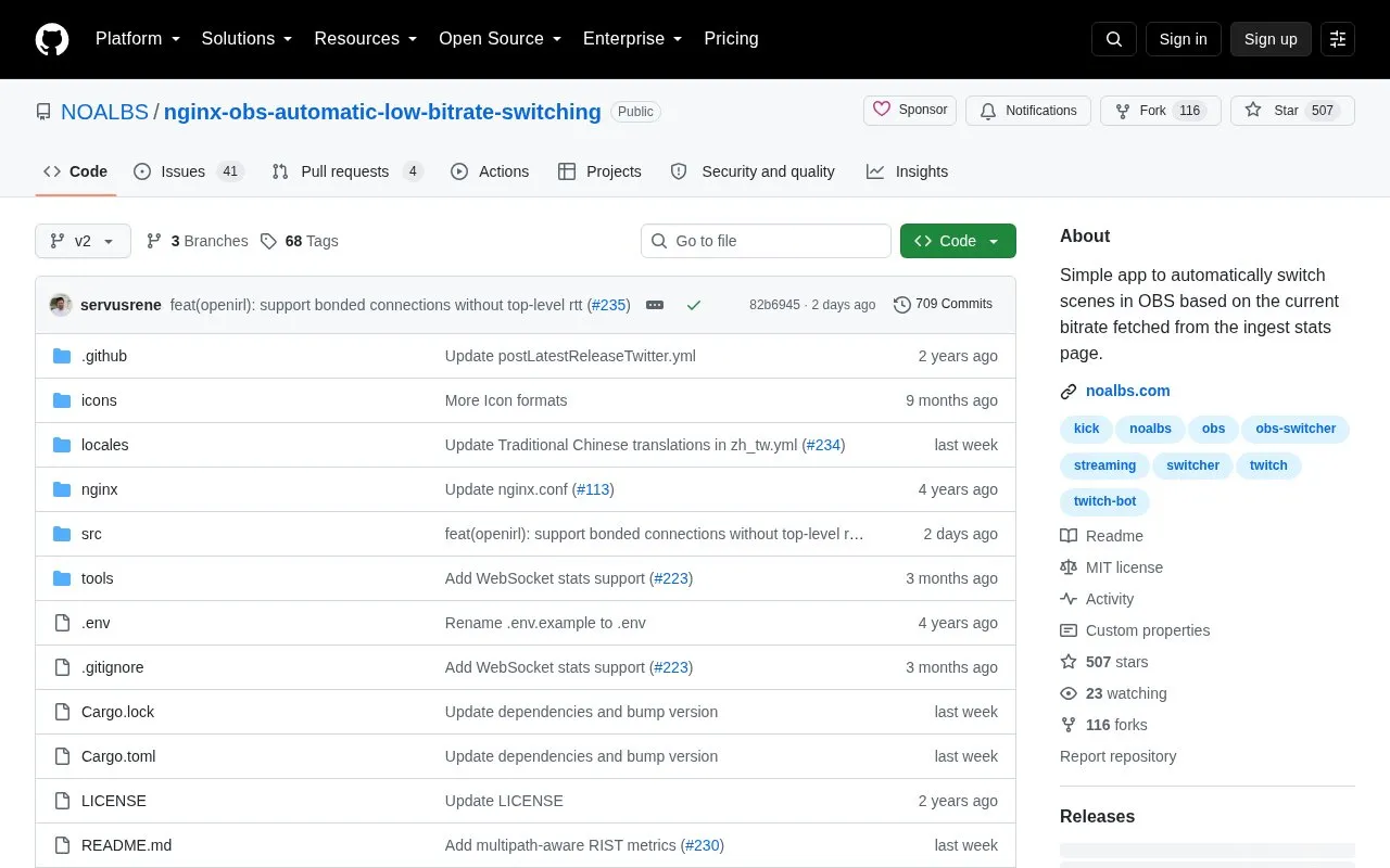 nginx-obs-automatic-low-bitrate-switching homepage screenshot