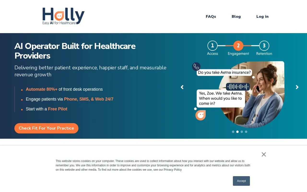 Holly by Nimblr homepage screenshot