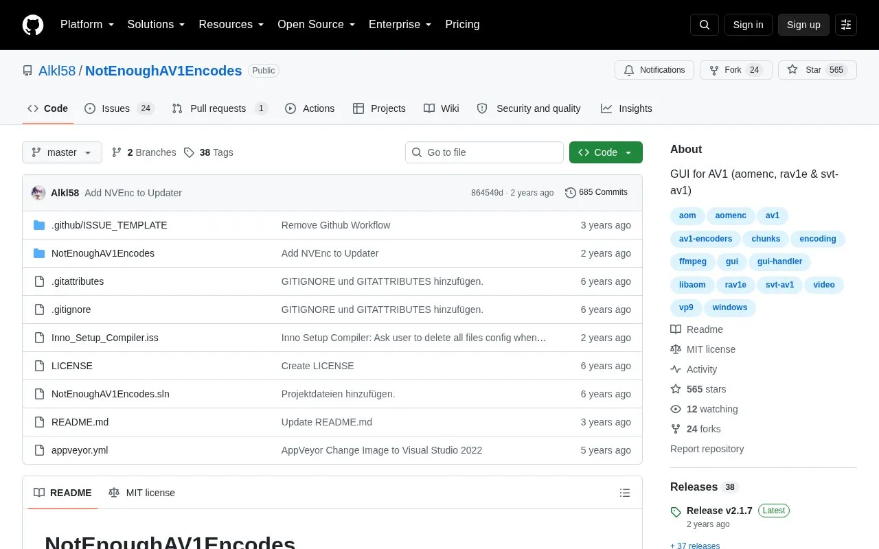 NEAV1E homepage screenshot