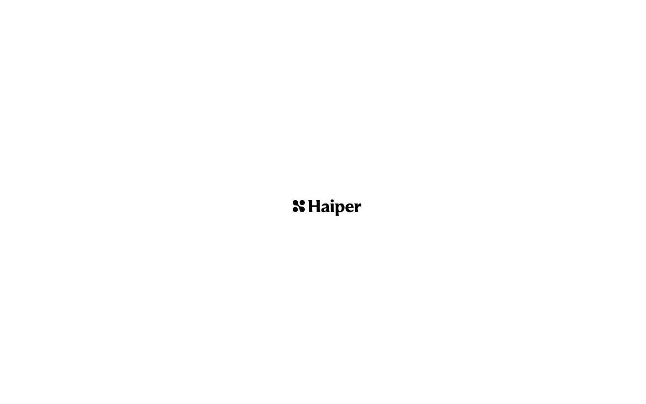 Haiper homepage screenshot