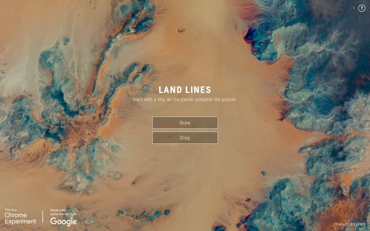 Land Lines homepage screenshot