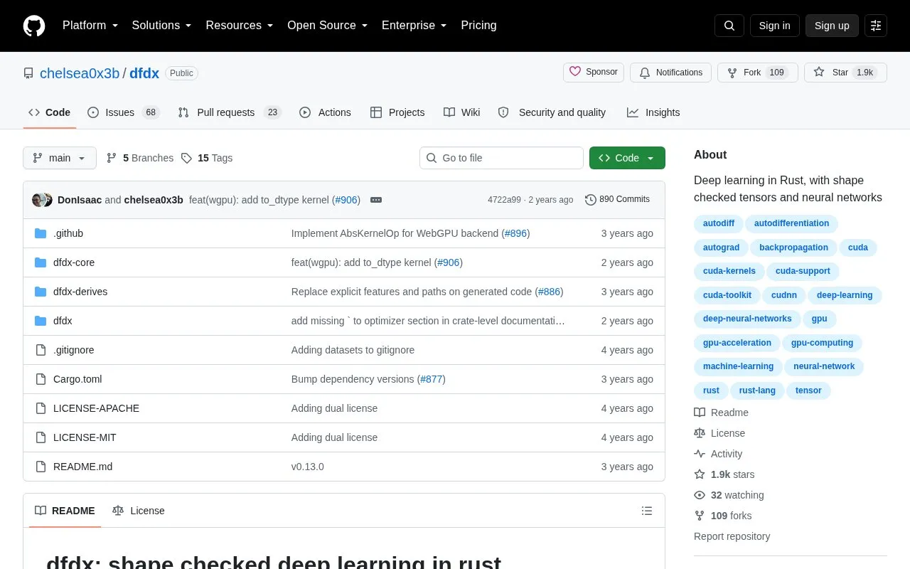 dfdx homepage screenshot