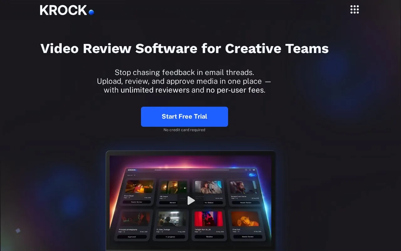 KROCK.IO homepage screenshot