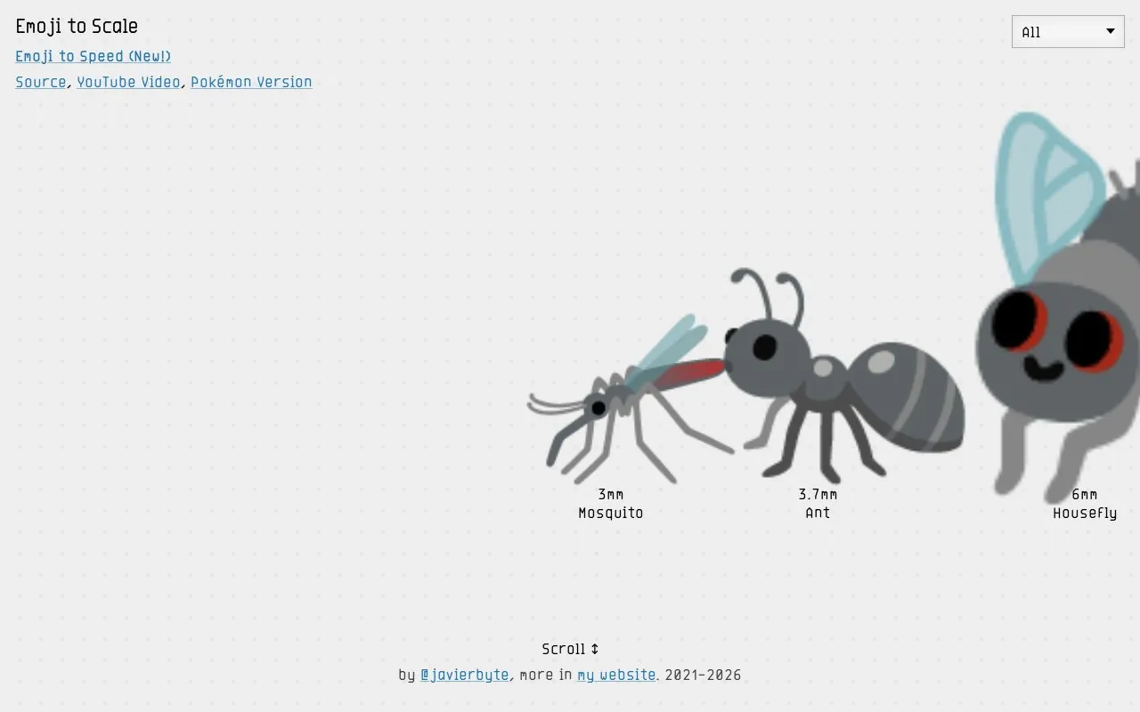 Emoji to Scale homepage screenshot