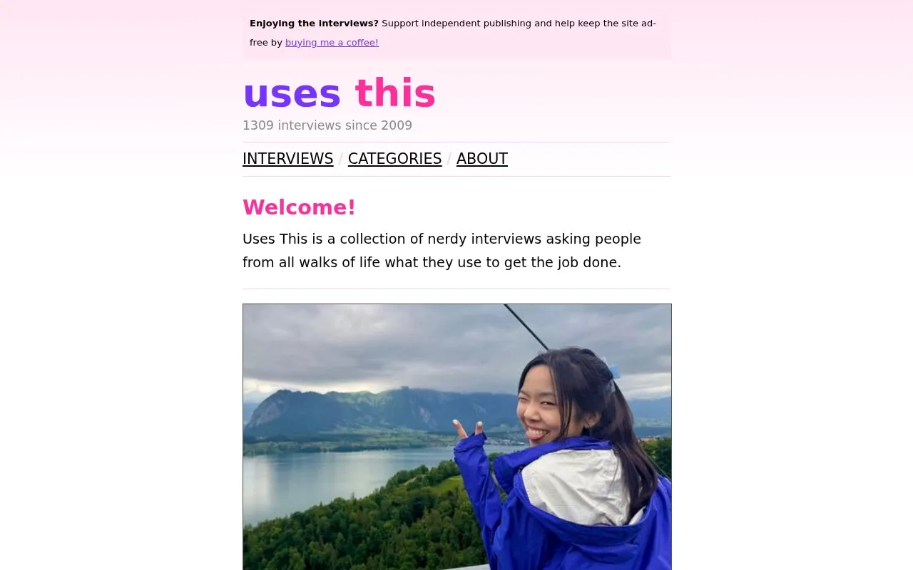 UseThis homepage screenshot