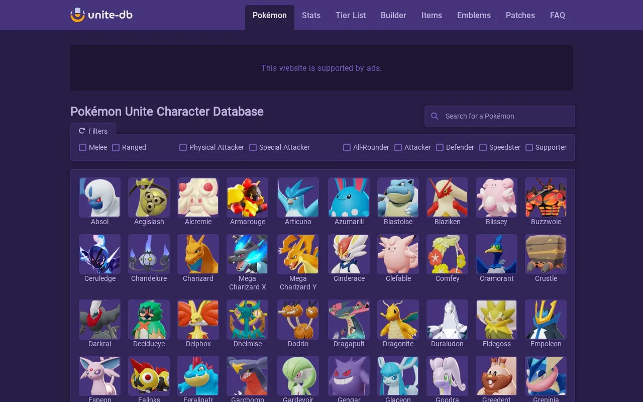 unite-db homepage screenshot