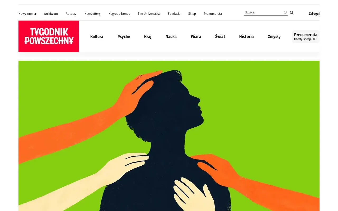 Tygodnik Powszechny homepage screenshot