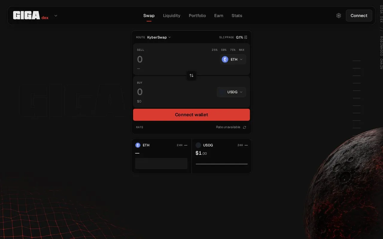 GIGA V3 homepage screenshot