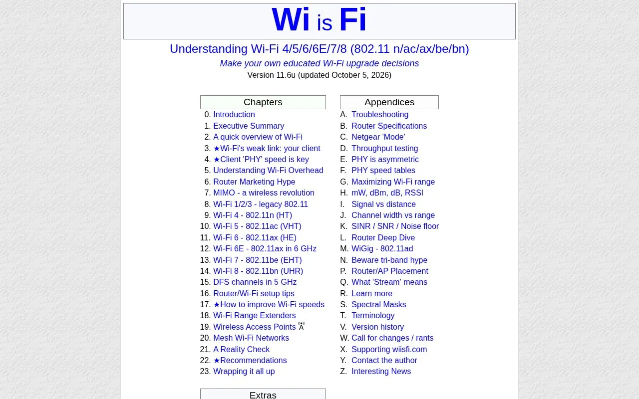 Wi is Fi homepage screenshot