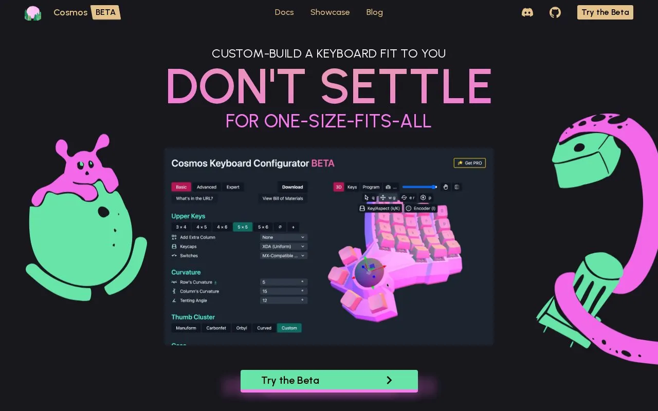 Cosmos homepage screenshot
