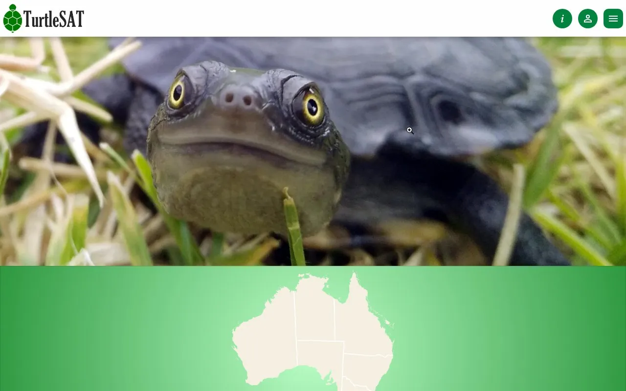 TurtleSAT homepage screenshot