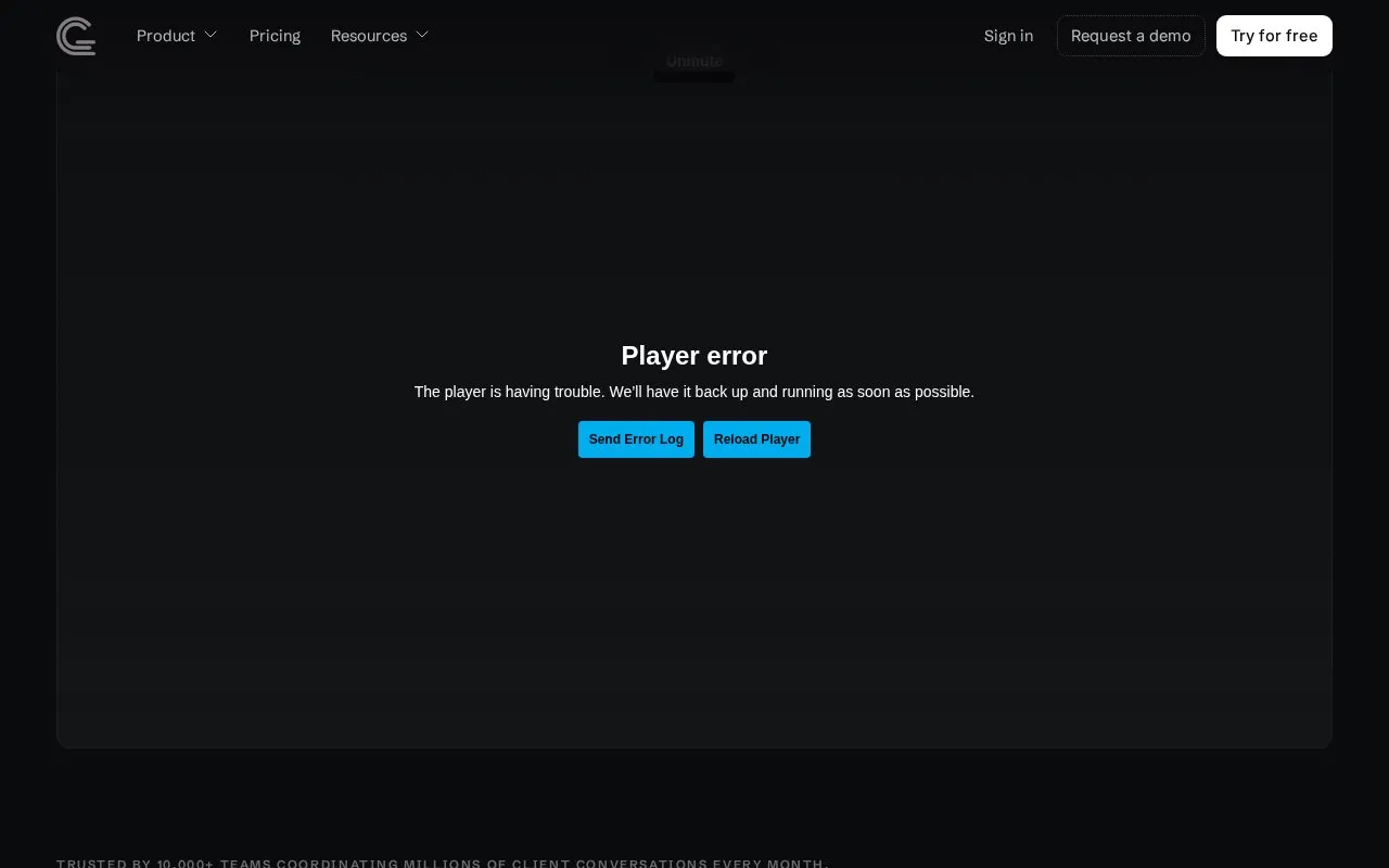Gmelius homepage screenshot