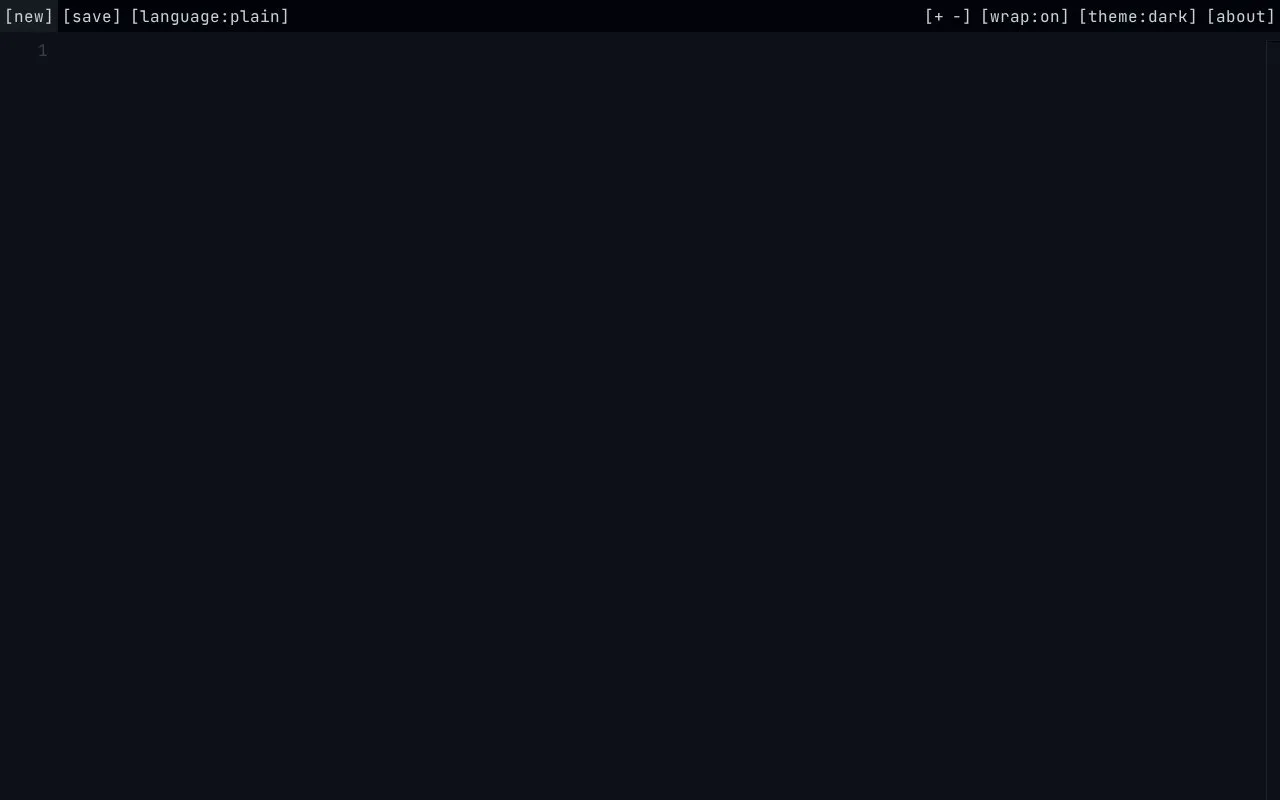 pastes homepage screenshot