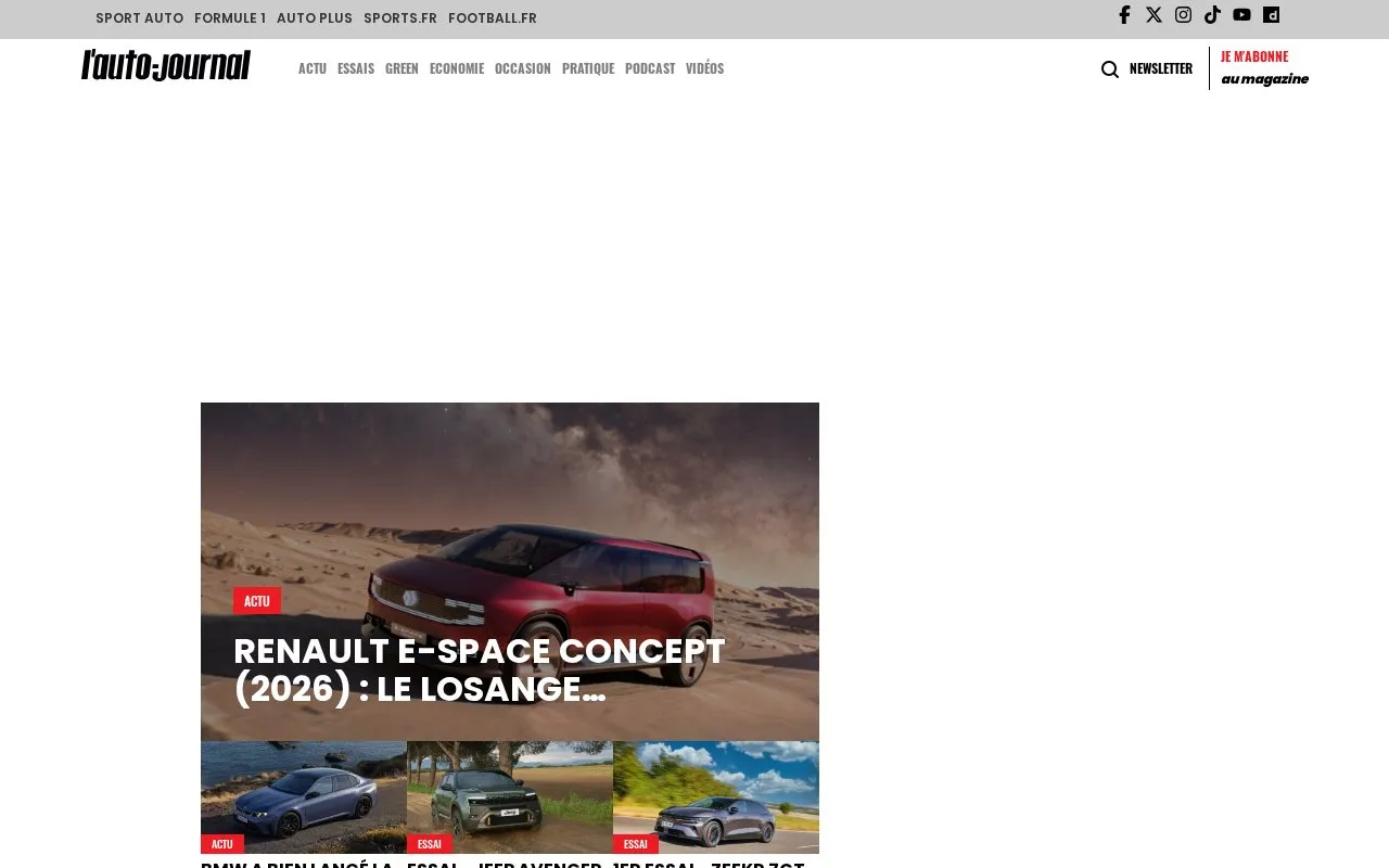 L'Auto-Journal homepage screenshot