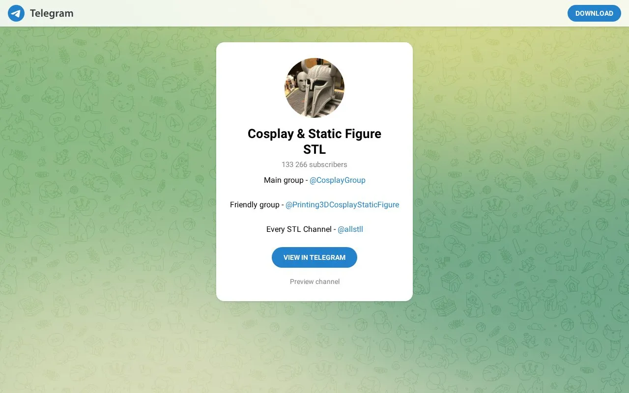 CosplayStaticFigure homepage screenshot