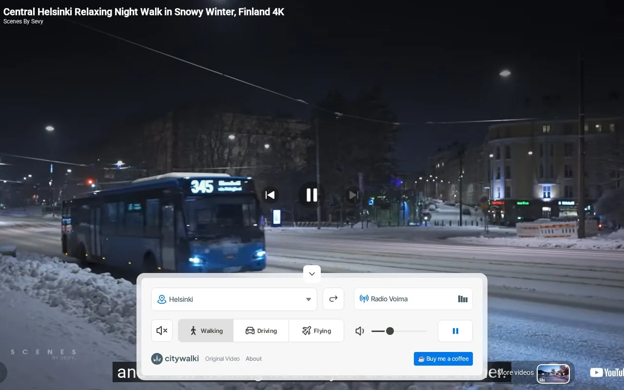 Citywalki homepage screenshot