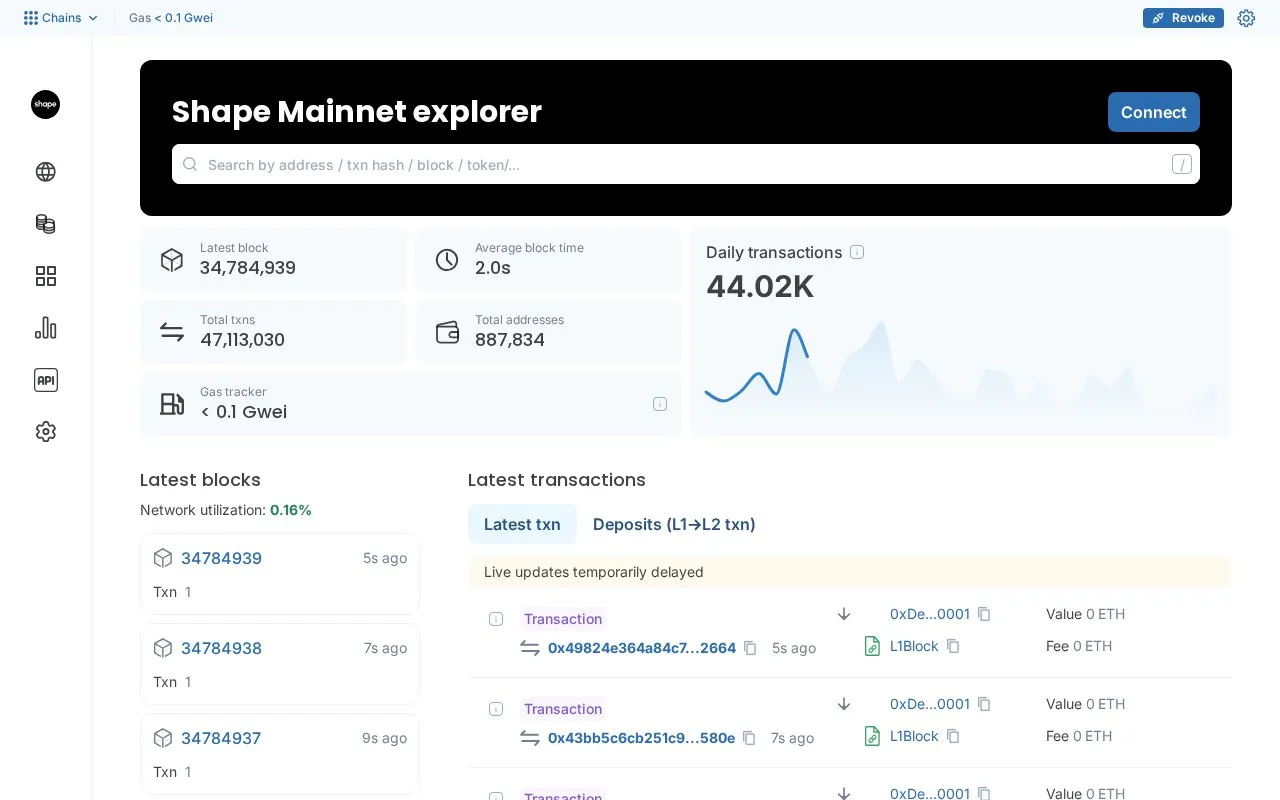 Shape — shapescan homepage screenshot