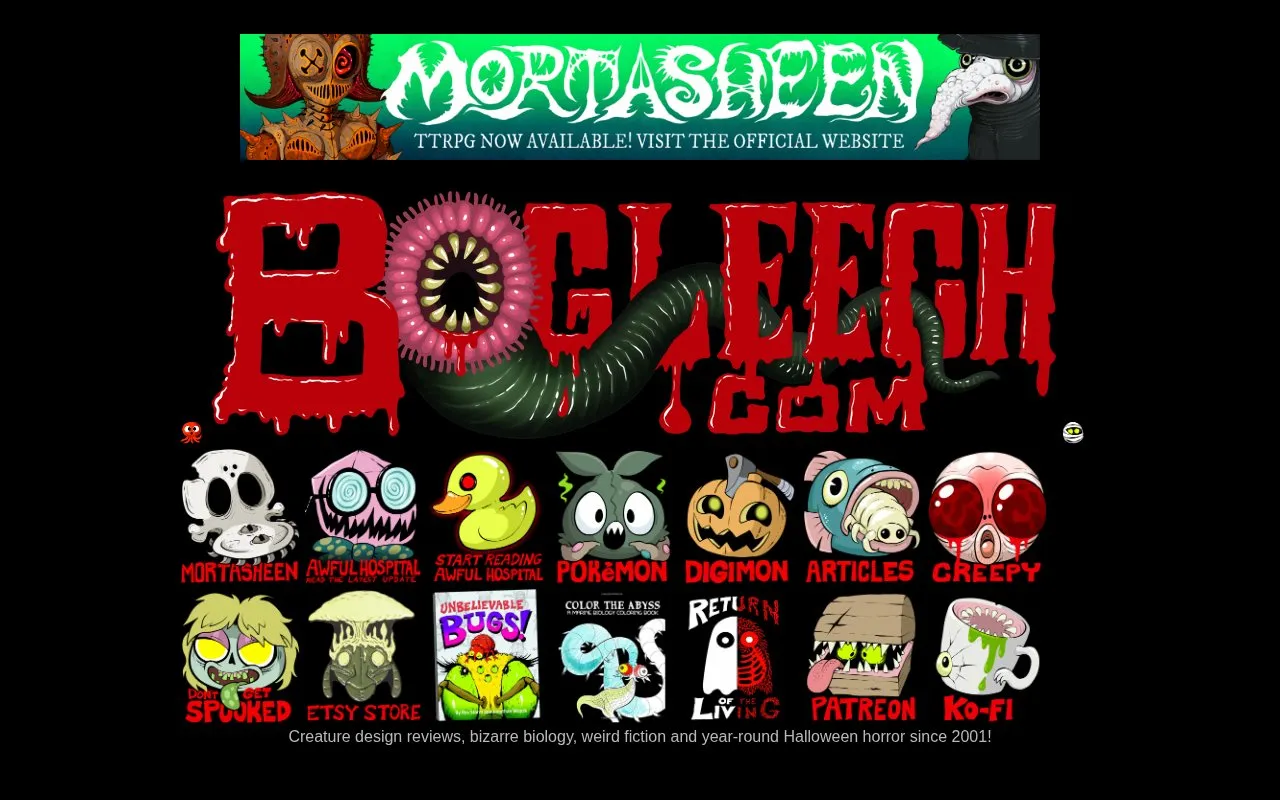 BogLeech homepage screenshot