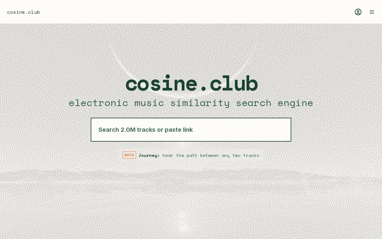 cosine.club homepage screenshot