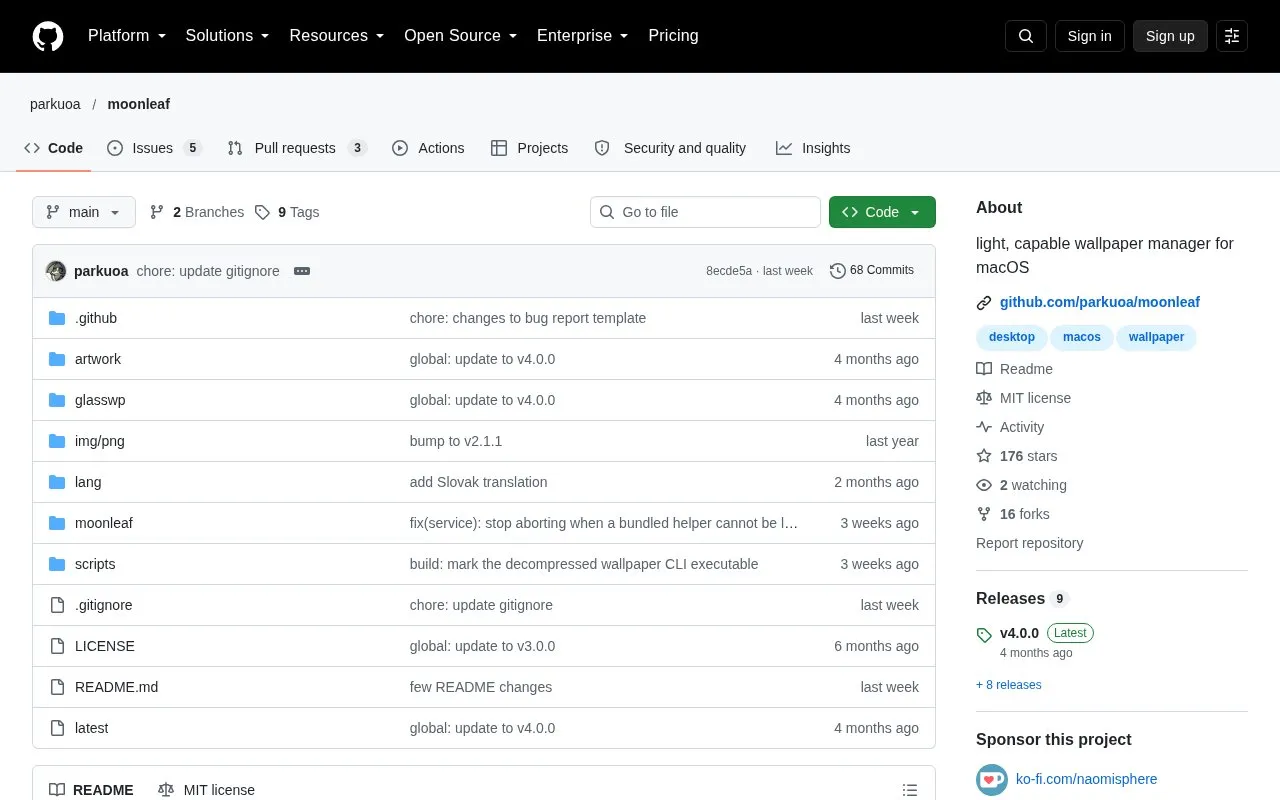 MacPaper homepage screenshot