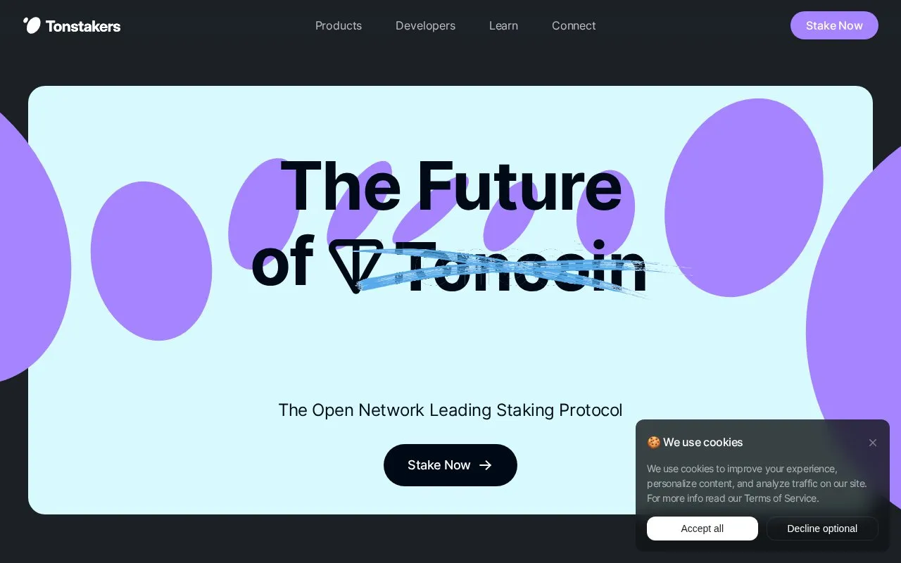 Tonstakers LSD homepage screenshot