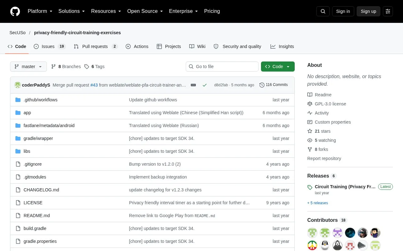 PFCTE homepage screenshot