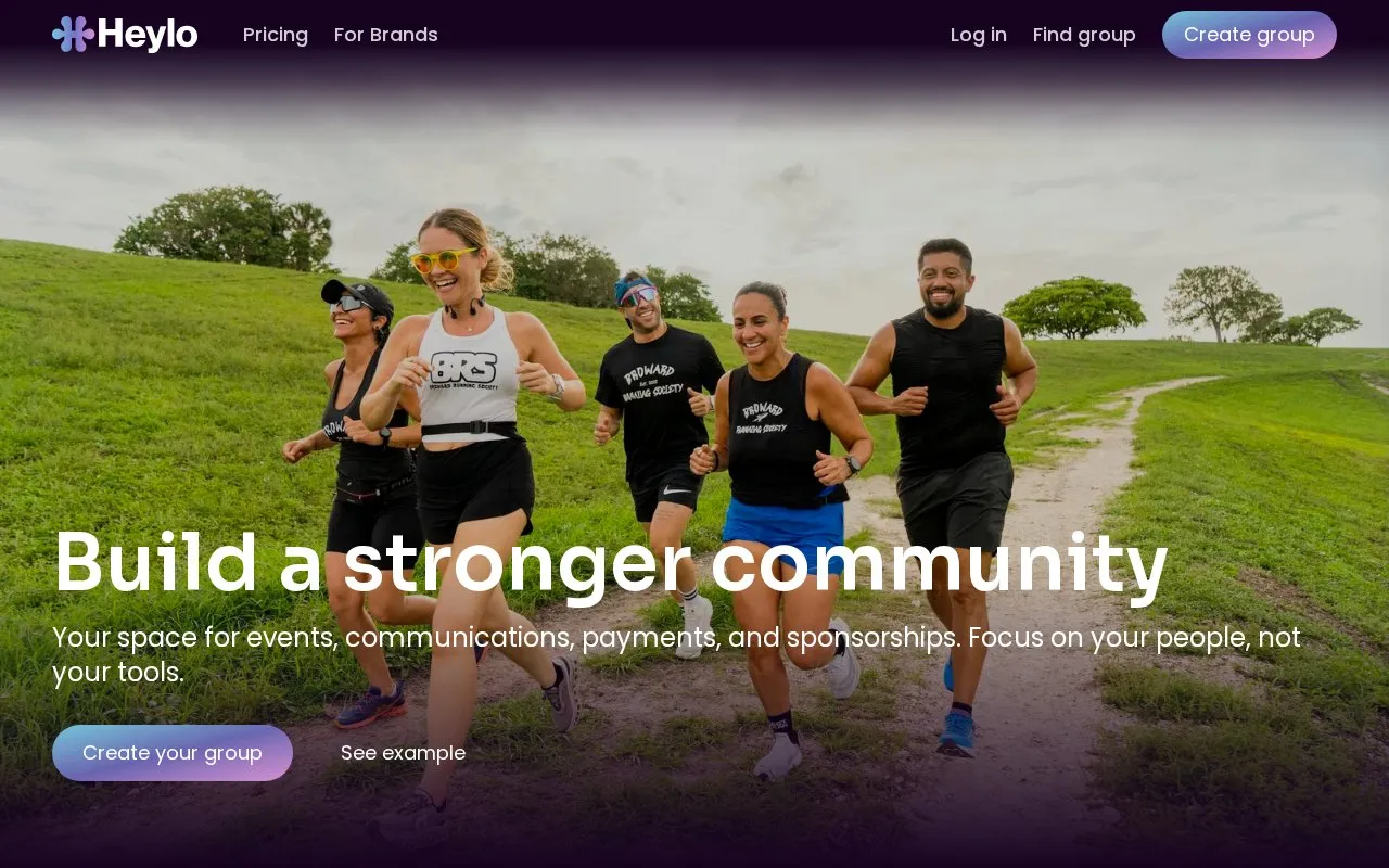Heylo homepage screenshot