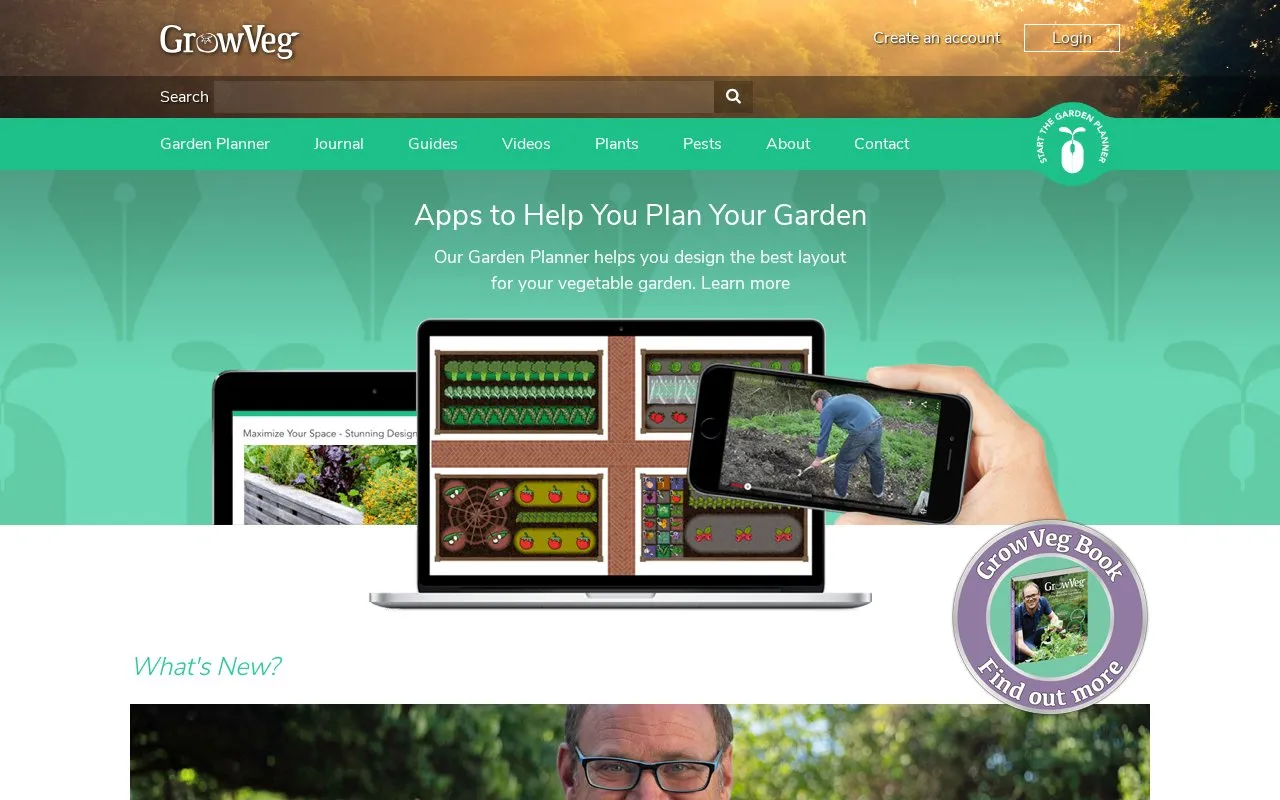 GrowVeg homepage screenshot