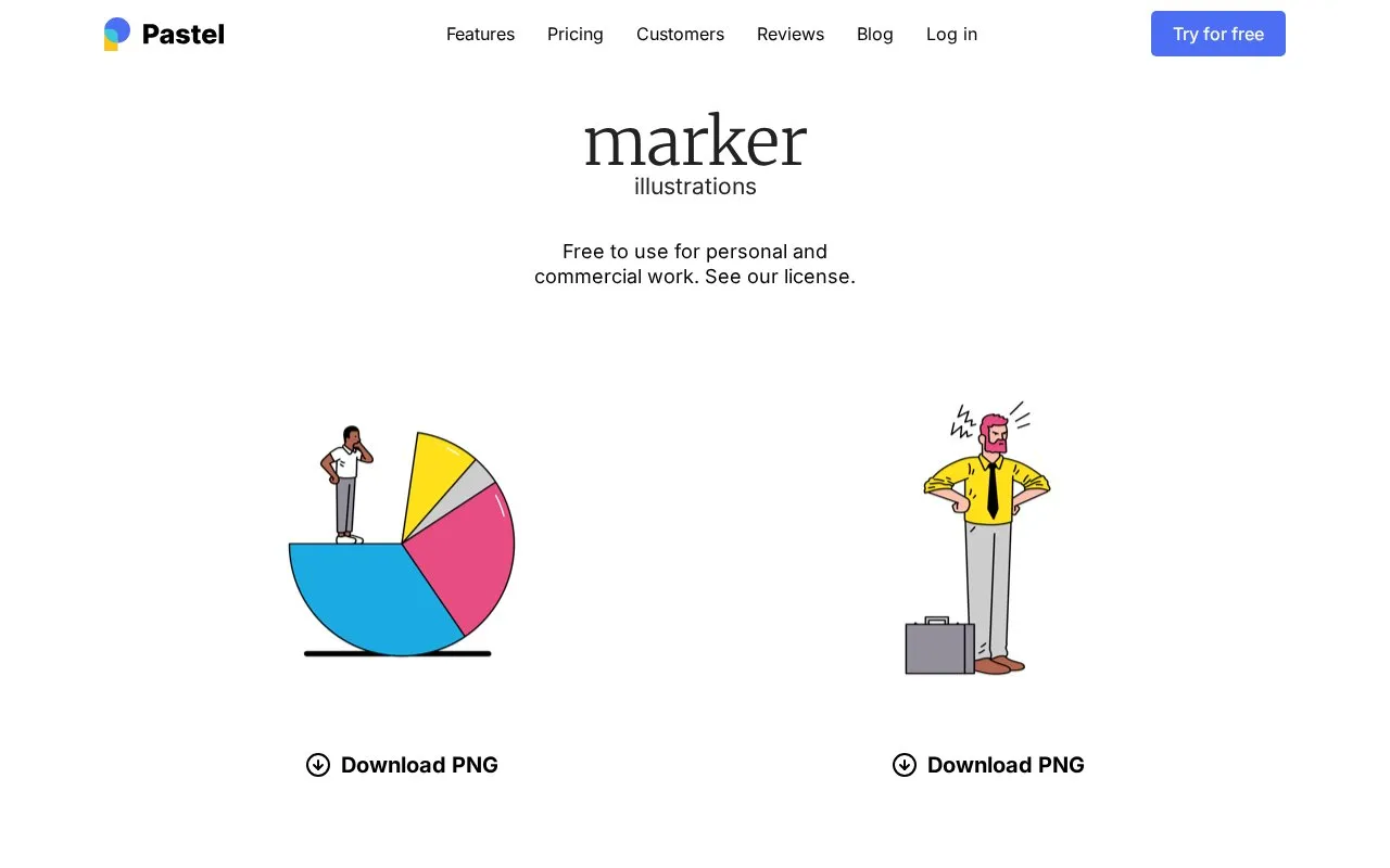 Pastel homepage screenshot