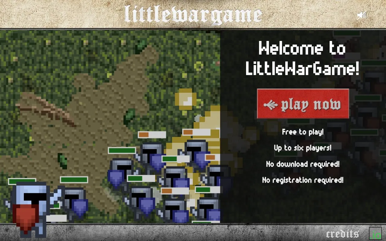 Littlewargame homepage screenshot