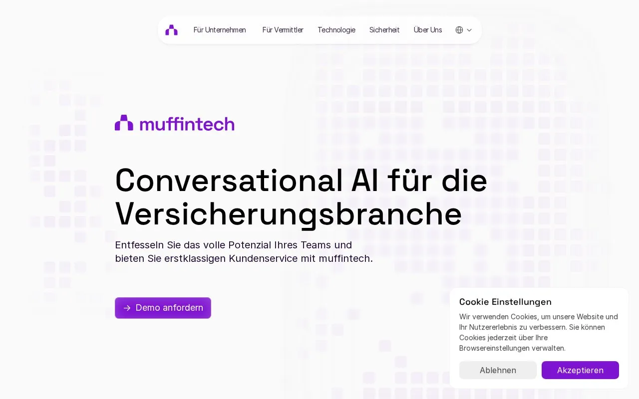 Muffintech homepage screenshot