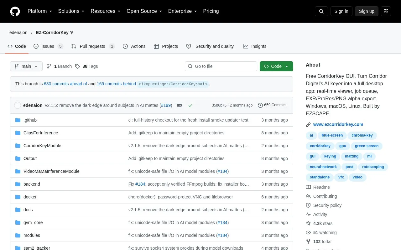GUI homepage screenshot