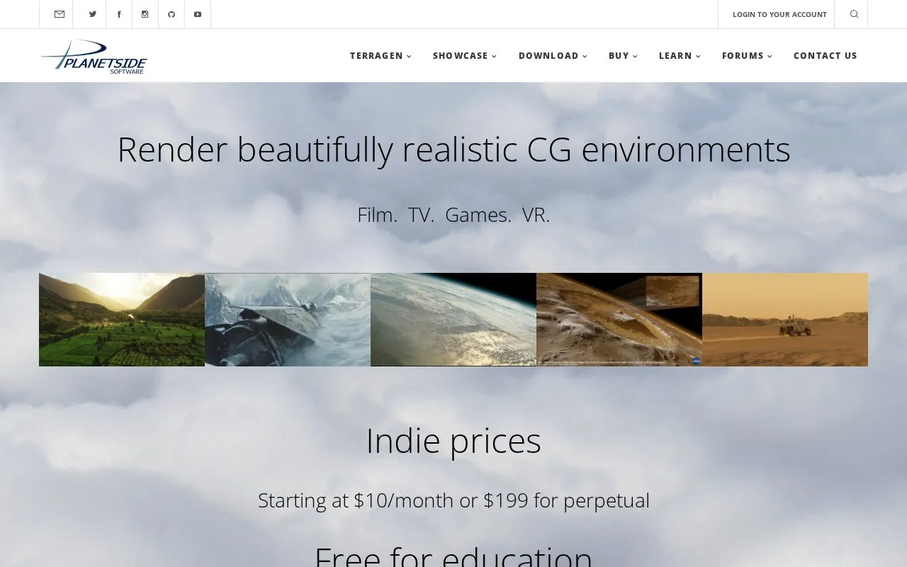 PlanetSide homepage screenshot