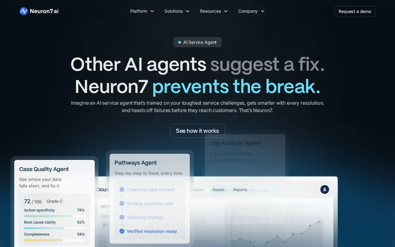 Neuron7 homepage screenshot