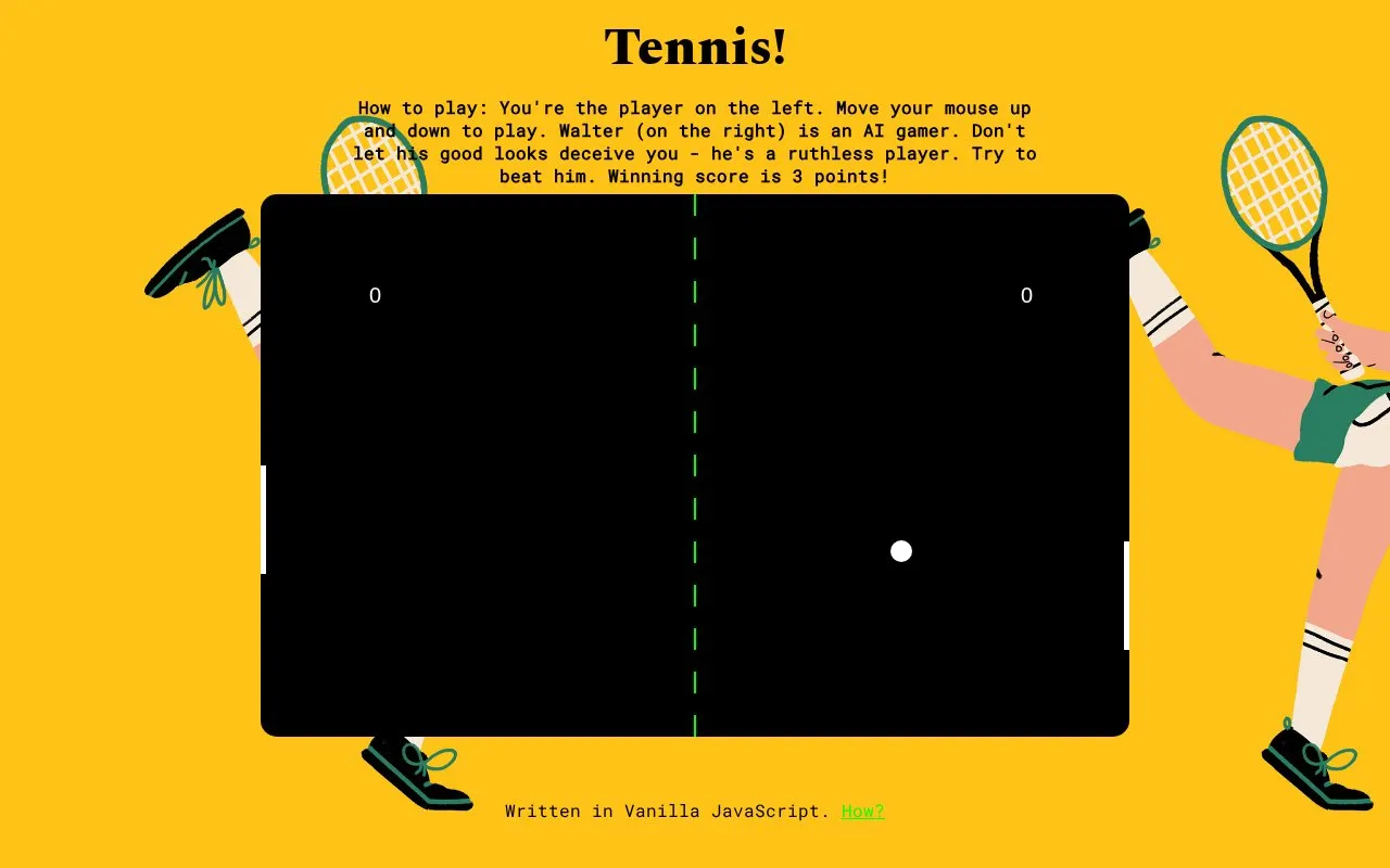 TENNIS! homepage screenshot