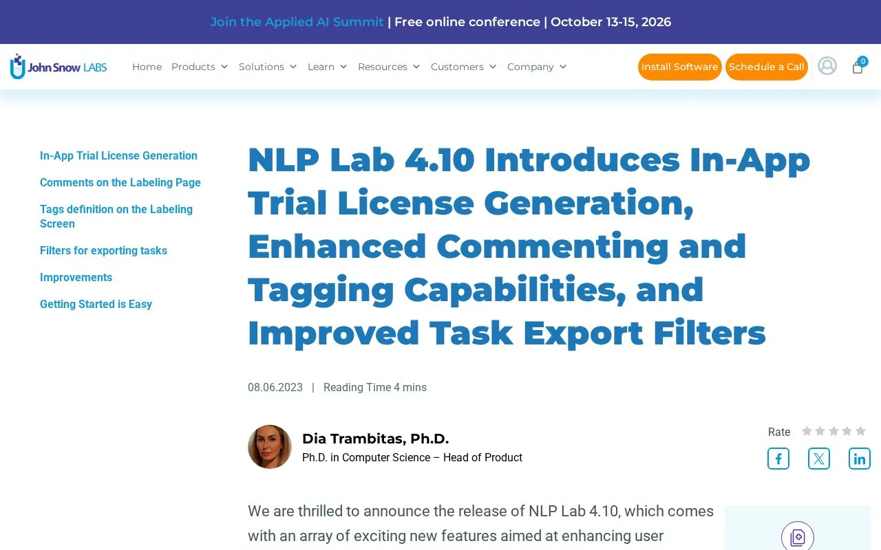 Annotation Lab homepage screenshot