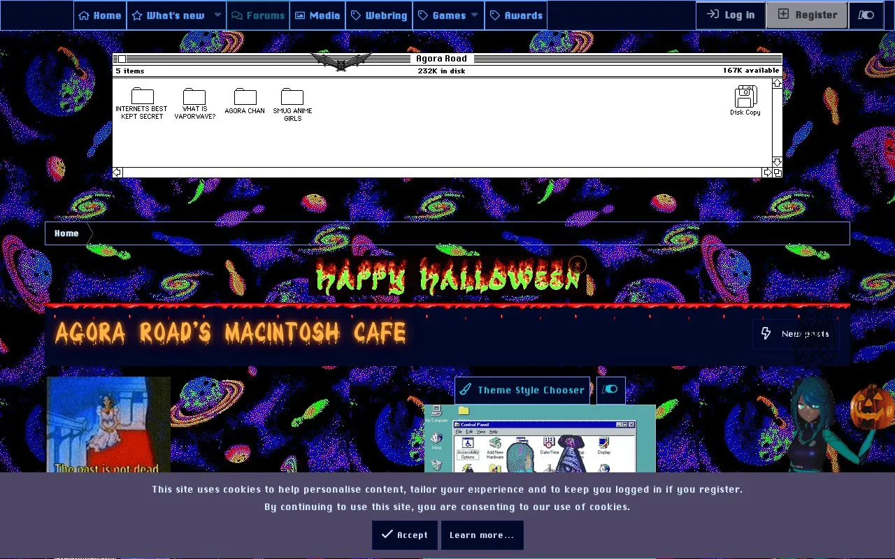 Macintosh Cafe homepage screenshot