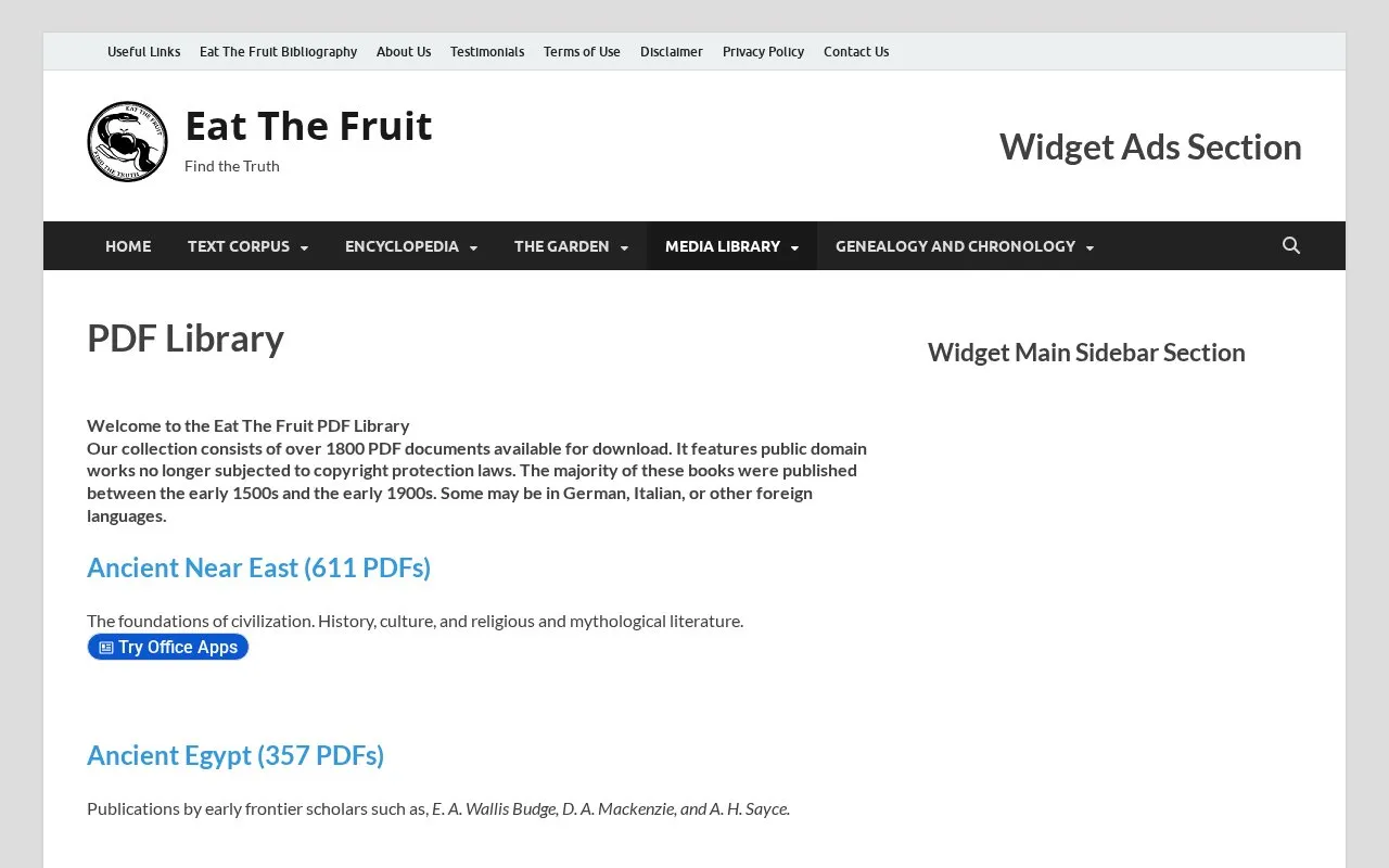 EatTheFruit homepage screenshot