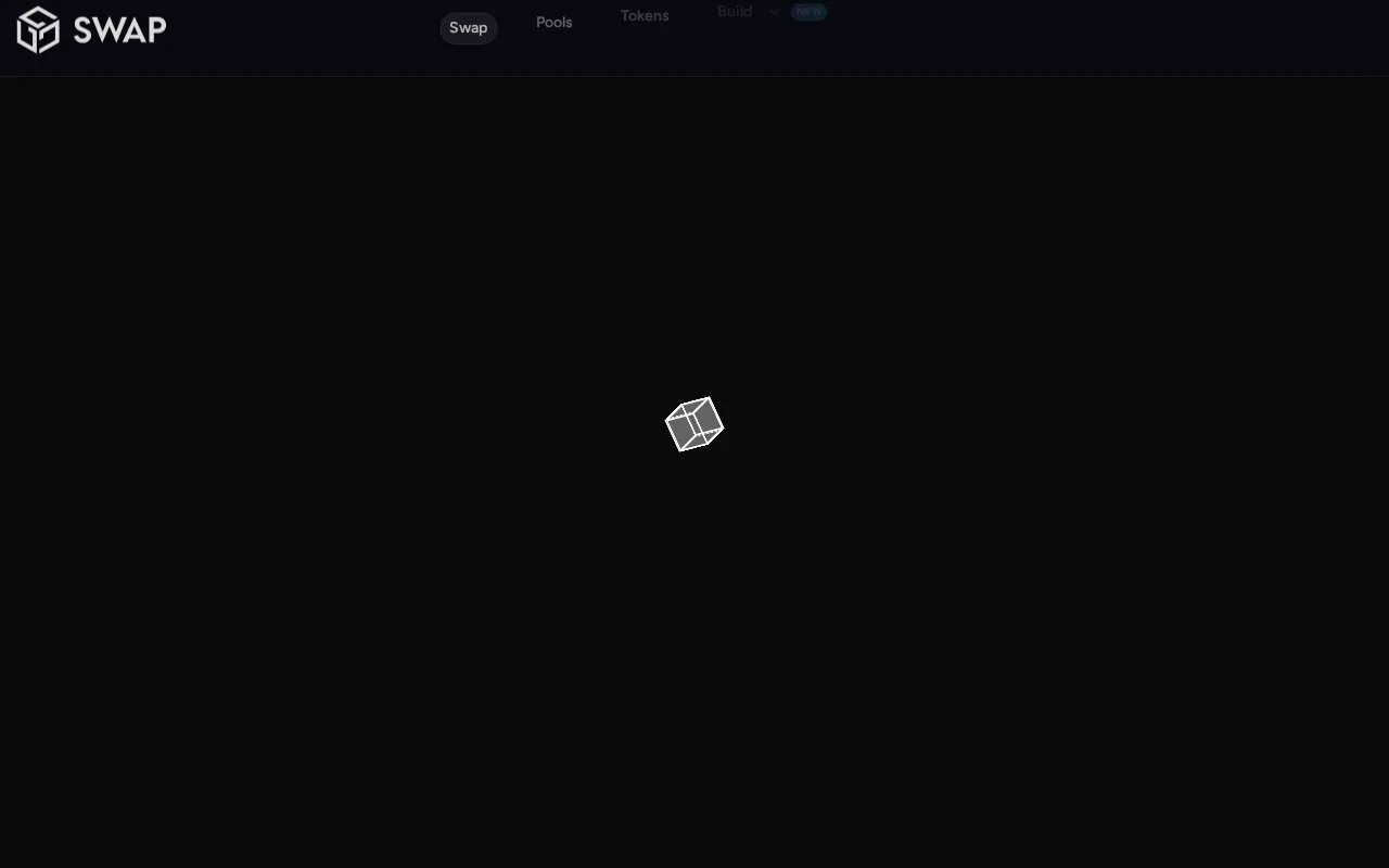 Gala Swap homepage screenshot
