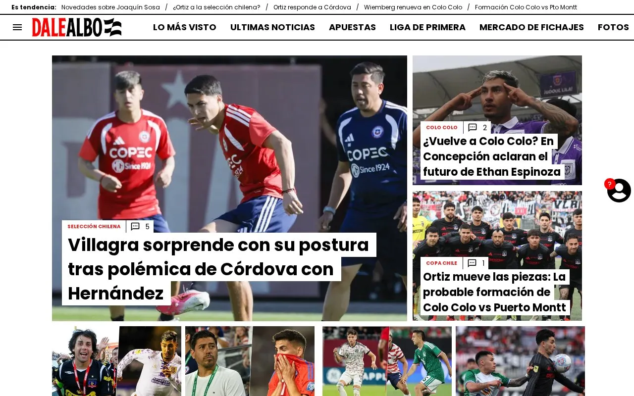 Dale Albo homepage screenshot