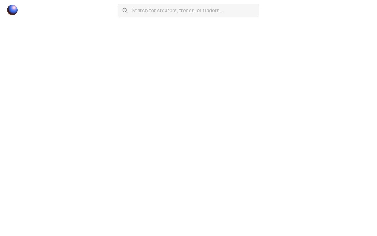 Zora homepage screenshot