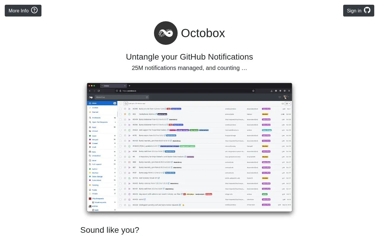 Octobox homepage screenshot