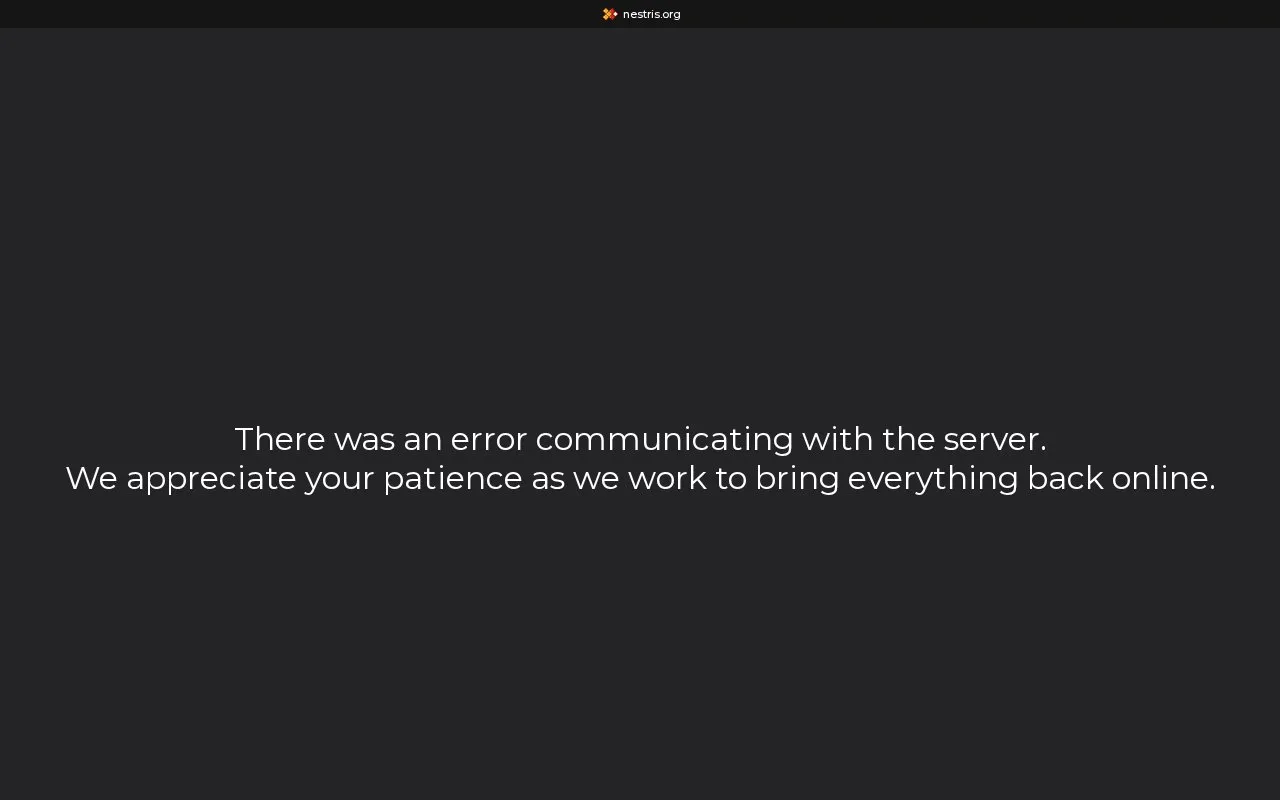nestris homepage screenshot