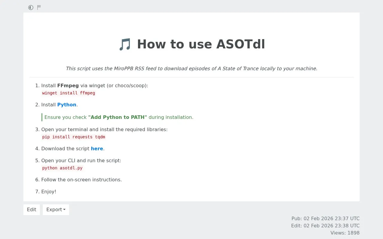 Downloader homepage screenshot